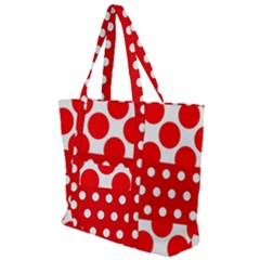 Polka Dots Two Times 9 Zip Up Canvas Bag by impacteesstreetwearten