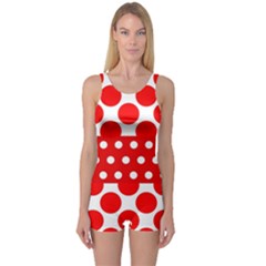 Polka Dots Two Times 9 One Piece Boyleg Swimsuit by impacteesstreetwearten