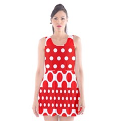 Polka Dots Two Times 9 Scoop Neck Skater Dress by impacteesstreetwearten