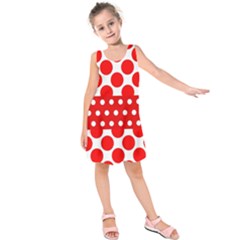 Polka Dots Two Times 9 Kids  Sleeveless Dress by impacteesstreetwearten