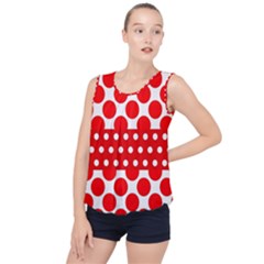 Polka Dots Two Times 9 Bubble Hem Chiffon Tank Top by impacteesstreetwearten