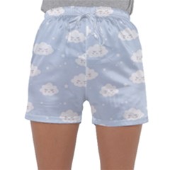 Kawaii Cloud Pattern Sleepwear Shorts by Valentinaart