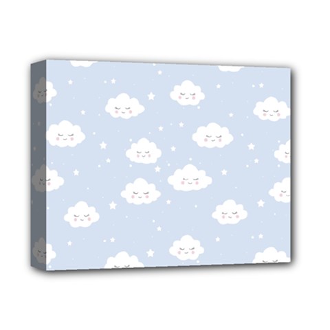 Kawaii Cloud Pattern Deluxe Canvas 14  X 11  (stretched) by Valentinaart