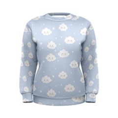 Kawaii Cloud Pattern Women s Sweatshirt