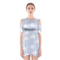 Kawaii cloud pattern Shoulder Cutout One Piece Dress View1