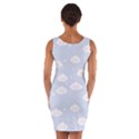 Kawaii cloud pattern Wrap Front Bodycon Dress View2