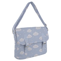 Kawaii Cloud Pattern Buckle Messenger Bag by Valentinaart