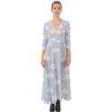 Kawaii cloud pattern Button Up Boho Maxi Dress View1