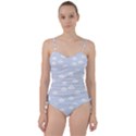 Kawaii cloud pattern Sweetheart Tankini Set View1