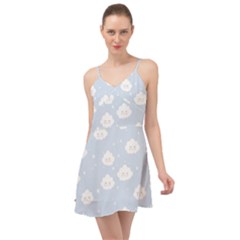 Kawaii Cloud Pattern Summer Time Chiffon Dress by Valentinaart