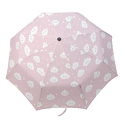 Kawaii Cloud Pattern Folding Umbrellas by Valentinaart