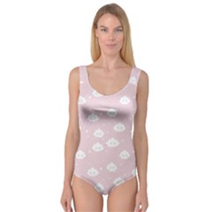 Kawaii Cloud Pattern Princess Tank Leotard  by Valentinaart