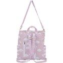 Kawaii cloud pattern Crossbody Backpack View3