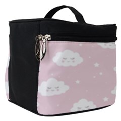 Kawaii Cloud Pattern Make Up Travel Bag (small) by Valentinaart