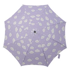 Kawaii Cloud Pattern Hook Handle Umbrellas (medium) by Valentinaart