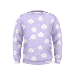 Kawaii Cloud Pattern Kids  Sweatshirt