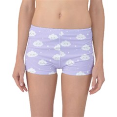 Kawaii Cloud Pattern Boyleg Bikini Bottoms by Valentinaart