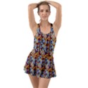 Aztec 8 Ruffle Top Dress Swimsuit View1