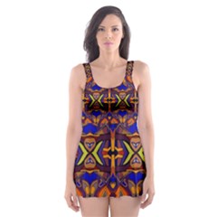 Abstract 33 Skater Dress Swimsuit by ArtworkByPatrick