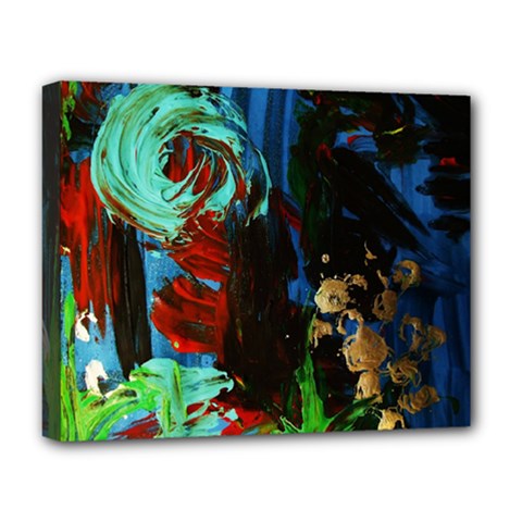 Night 1 2 Deluxe Canvas 20  X 16  (stretched) by bestdesignintheworld