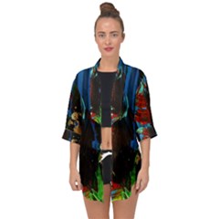 Night 1 2 Open Front Chiffon Kimono by bestdesignintheworld