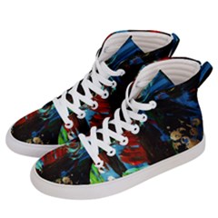 Night 1 2 Women s Hi-top Skate Sneakers by bestdesignintheworld