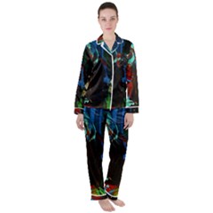 Night 1 2 Satin Long Sleeve Pyjamas Set by bestdesignintheworld