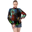 Night 1 2 High Neck Long Sleeve Chiffon Top View1