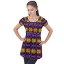 Abstract 34 Puff Sleeve Tunic Top View1