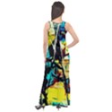 Dance Of Oil Towers 1 1 Sleeveless Velour Maxi Dress View2