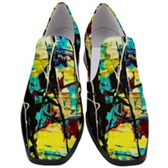 Dance Of Oil Towers 1 1 Women Slip On Heel Loafers by bestdesignintheworld