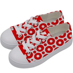 Polka Dots Two Times 10 Kids  Low Top Canvas Sneakers by impacteesstreetwearten