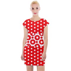 Polka Dots Two Times 10 Cap Sleeve Bodycon Dress by impacteesstreetwearten