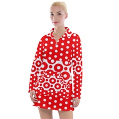 Polka Dots Two Times 10 Women s Long Sleeve Casual Dress by impacteesstreetwearten