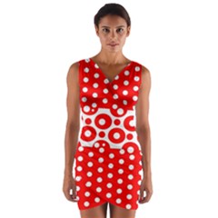 Polka Dots Two Times 10 Wrap Front Bodycon Dress by impacteesstreetwearten