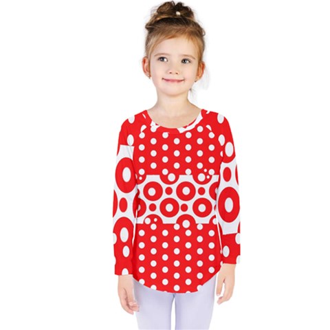 Polka Dots Two Times 10 Kids  Long Sleeve Tee by impacteesstreetwearten