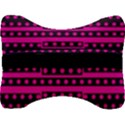 Polka Dots Two Times 8 Black Velour Seat Head Rest Cushion View2