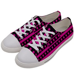 Polka Dots Two Times 8 Black Women s Low Top Canvas Sneakers by impacteesstreetwearten