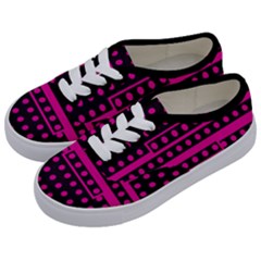 Polka Dots Two Times 8 Black Kids  Classic Low Top Sneakers by impacteesstreetwearten