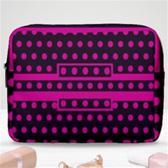 Polka Dots Two Times 8 Black Make Up Pouch (large) by impacteesstreetwearten