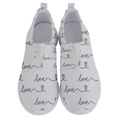 Pattern With Love Words No Lace Lightweight Shoes by Vaneshart