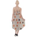 Cat Faces Pattern High-Low Halter Chiffon Dress  View2