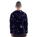 Starry Night  Space Constellations  Stars  Galaxy  Universe Graphic  Illustration Men s Hooded Windbreaker View2