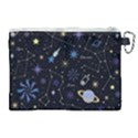 Starry Night  Space Constellations  Stars  Galaxy  Universe Graphic  Illustration Canvas Cosmetic Bag (XL) View2