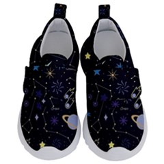 Starry Night  Space Constellations  Stars  Galaxy  Universe Graphic  Illustration Kids  Velcro No Lace Shoes by Vaneshart