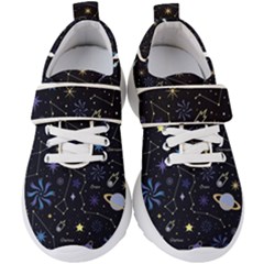 Starry Night  Space Constellations  Stars  Galaxy  Universe Graphic  Illustration Kids  Velcro Strap Shoes by Vaneshart