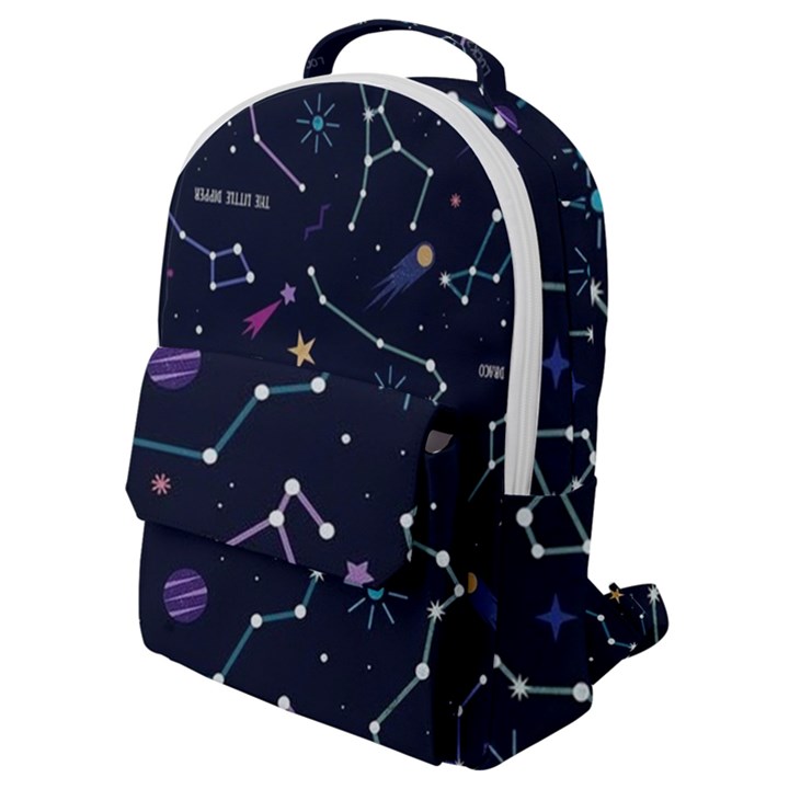 Space Wallpapers Flap Pocket Backpack (Small)