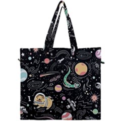 Animals Galaxy Space Canvas Travel Bag by Vaneshart