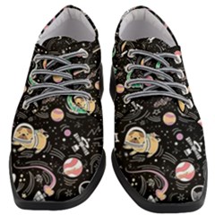 Animals Galaxy Space Women Heeled Oxford Shoes