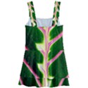 Exotic Green Leaf Kids  Layered Skirt Swimsuit View2